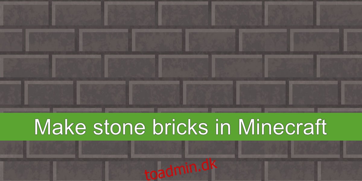 Hvordan man laver stenklodser i Minecraft