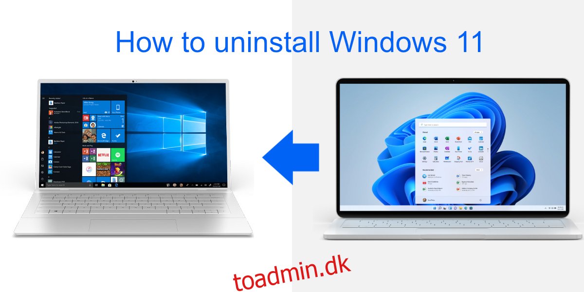 Sådan afinstallerer du Windows 11
