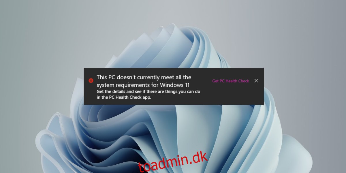 Sådan installeres Windows 11 uden TPM [Bypass CPU requirements]