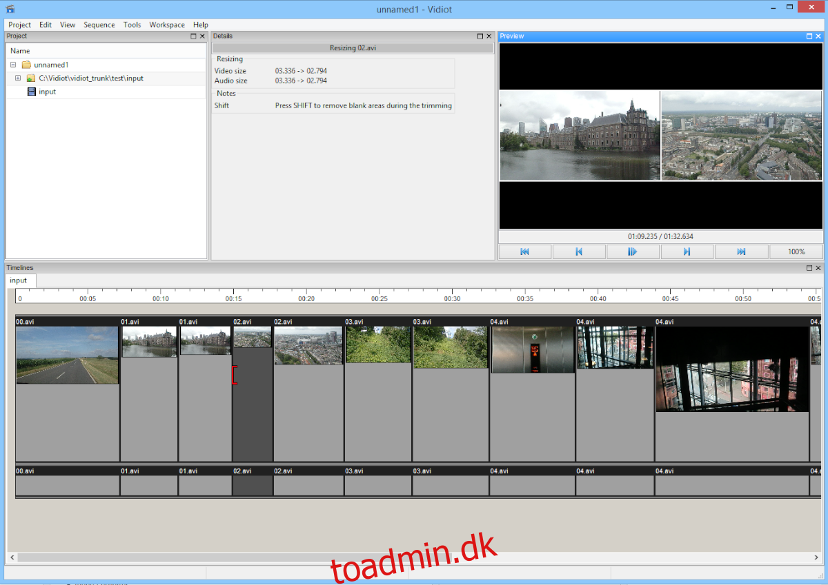 Sådan installeres Vidiot video editor på Linux