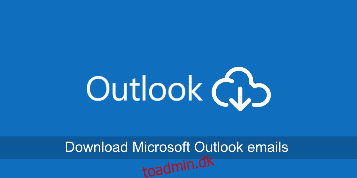 Sådan downloades Microsoft Outlook-e-mails