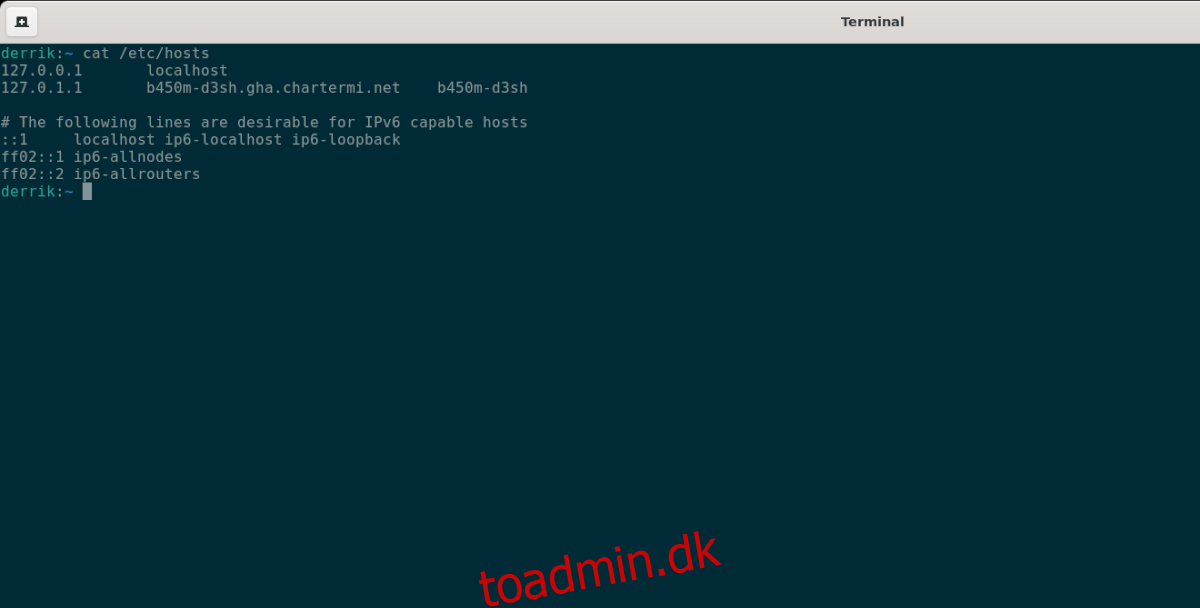 Sådan redigeres Hosts-filen på Linux
