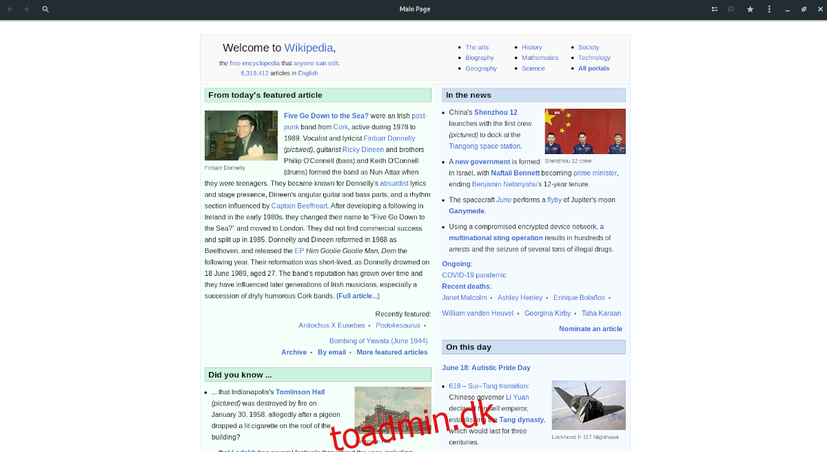 Sådan læser du Wikipedia fra Linux-skrivebordet