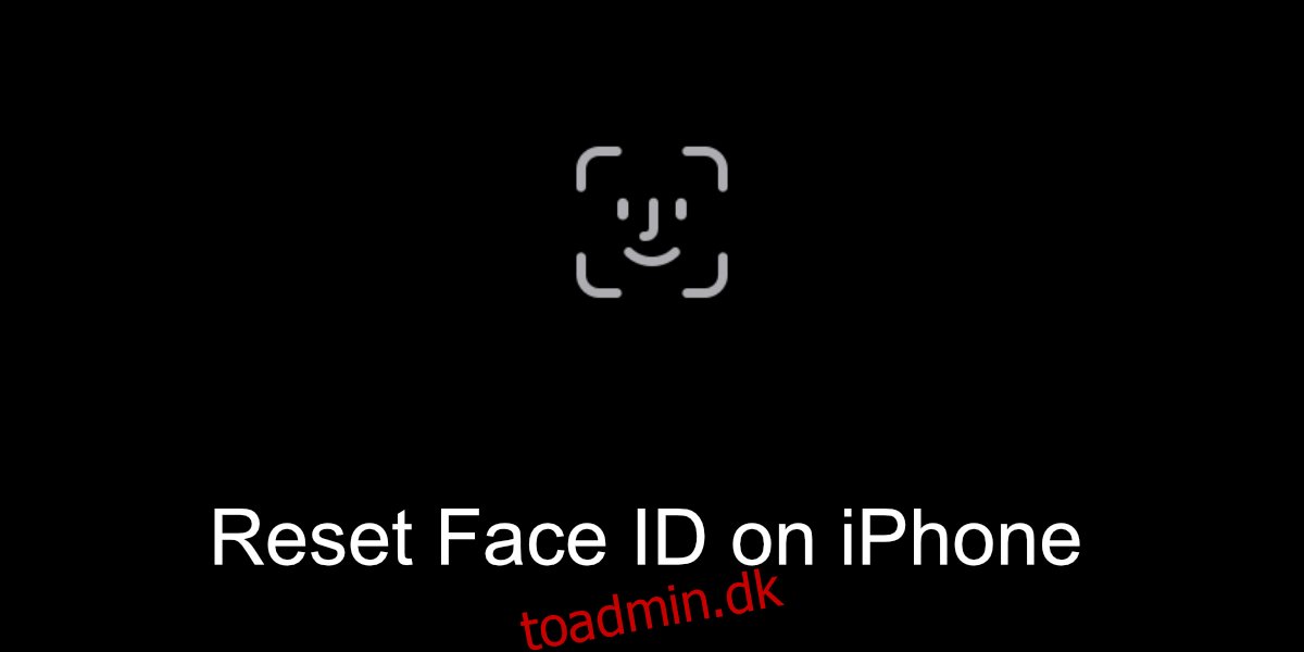 nulstil Face ID på iPhone