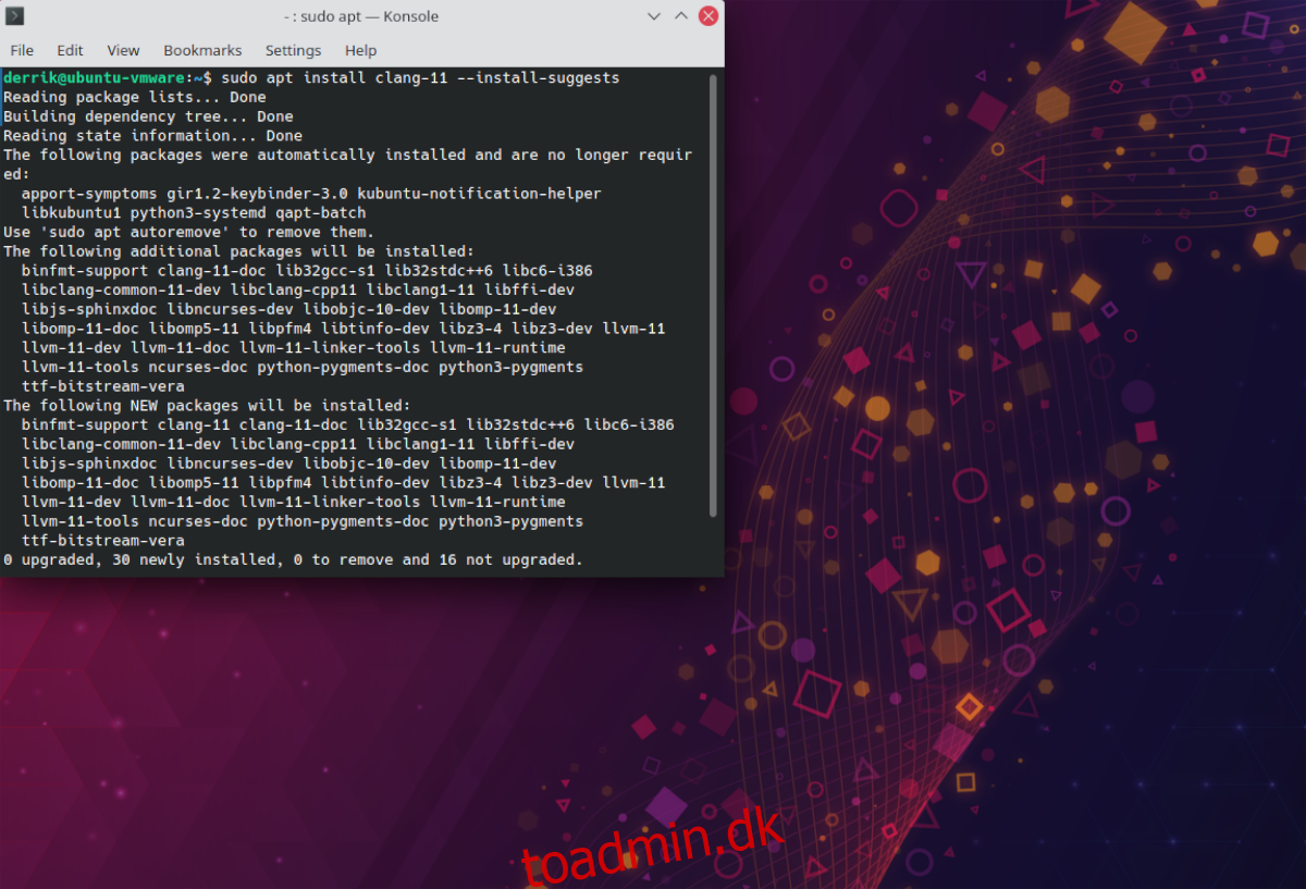 Sådan installeres Clang på Ubuntu
