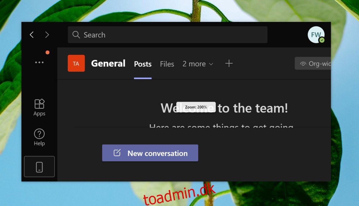 Sådan zoomer du ind i Microsoft Teams