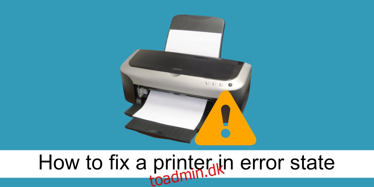 Sådan rettes en printer i fejltilstand på Windows 10