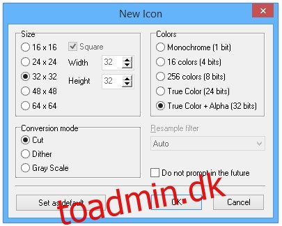 Opret og rediger nemt ikoner på Windows med Junior Icon Editor