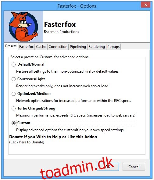 Forbedre Firefox browsing, streaming og downloadhastigheder med Fasterfox