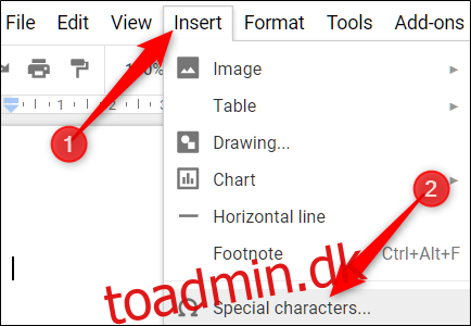 Sådan indsætter du symboler i Google Docs og Slides