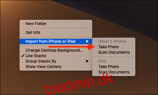 Sådan scanner du dokumenter og tilføjer billeder på din Mac med det samme ved hjælp af kontinuitetskamera