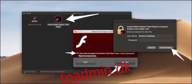 Sådan installeres og opdateres Flash på din Mac