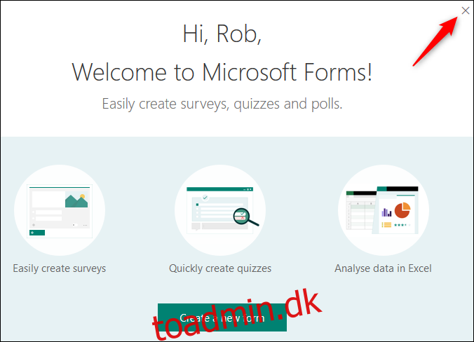 Sådan opretter du et spørgeskema i Microsoft Forms