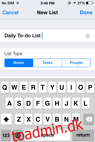 InnerList siger, at det er List-appen, der mangler på din iPhone