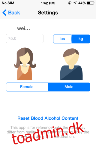 Drik det smart fortæller dig, hvor fuld du er og anslår blodalkohol [iOS]