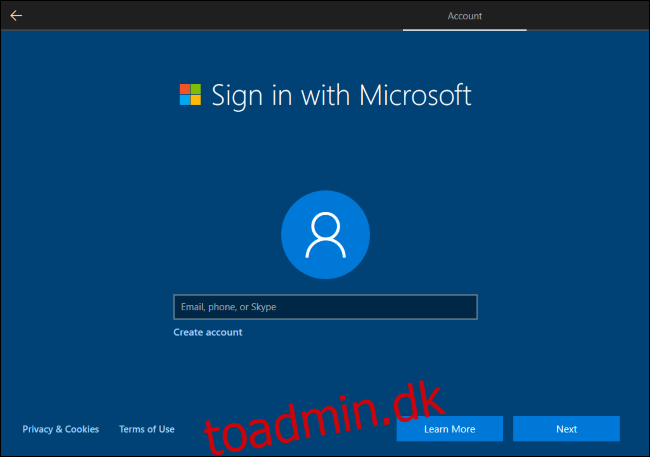 Bekræftet: Windows 10-opsætning forhindrer nu oprettelse af lokal konto
