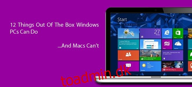 12 ting ud af boksen Windows-pc kan, som Mac ikke kan