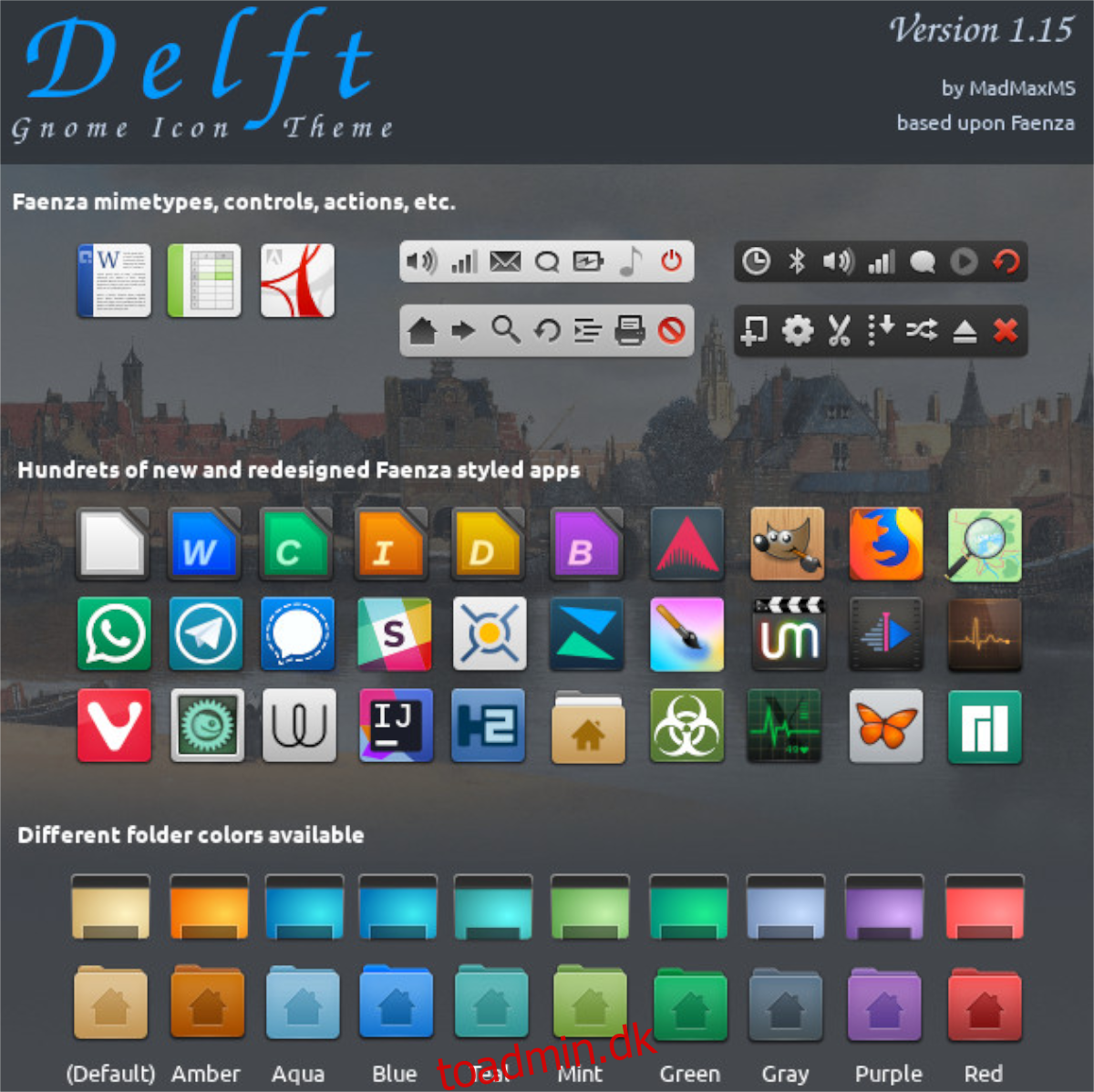 Sådan installeres Delft-ikontemaet i Linux