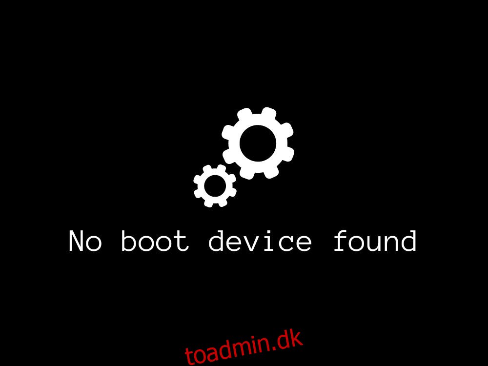 Sådan repareres “No Boot Device Found” på Windows 10 (fuld vejledning)
