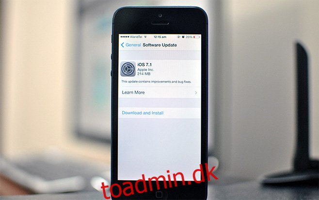 iOS 7.1 tilgængelig til download;  Her er hvad der er nyt