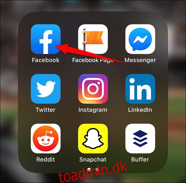 Sådan fjerner du ikoner fra Facebook-appens genvejslinje
