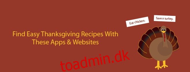 Find nemme Thanksgiving-opskrifter med disse apps og websteder