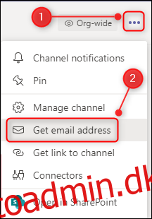 Sådan sender du en e-mail til en specifik Microsoft Teams-kanal