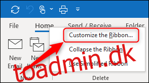 Sådan tilføjes nye knapper til Microsoft Office-båndet