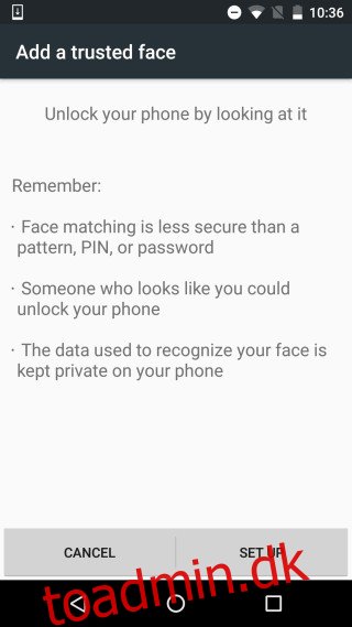 Sådan låser du din Android-telefon op bare ved at se på den
