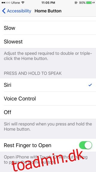 Deaktivering af Siri Access From Home-knappen slår den helt fra i iOS 10.2