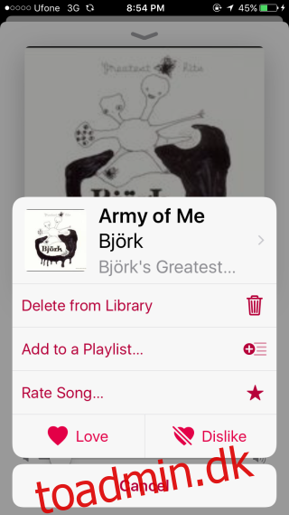 Sådan aktiverer du stjernebedømmelser i musikappen i iOS 10
