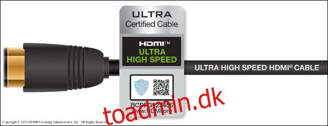 Et HDMI 2.1-kompatibelt kabel med 