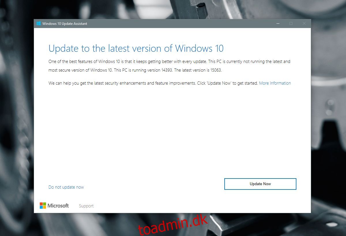 Sådan får du Windows 10 Creators Update