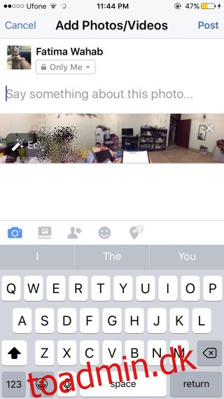 Sådan uploades et 360°-billede til Facebook