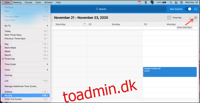 Sådan bruger du kalender og begivenhedsplanlægning i Outlook 365 til Mac