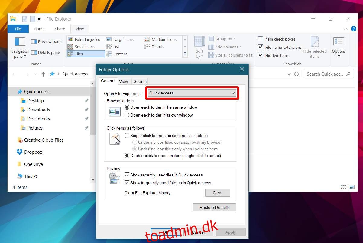 Sådan rettes File Explorer ‘Working On It’-meddelelse i Windows 10