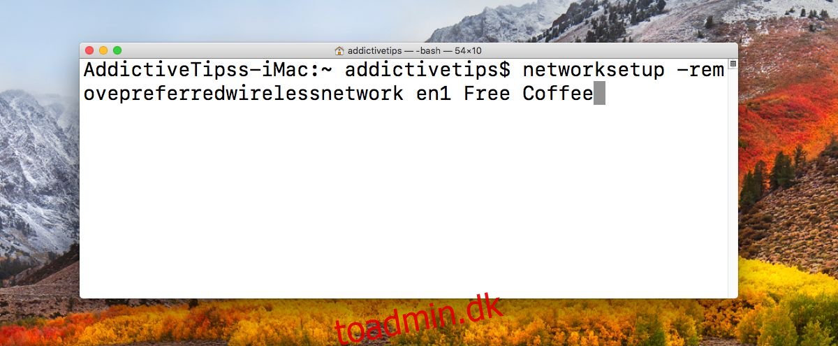 Sådan tvinges macOS til at ignorere et offentligt WiFi-netværk
