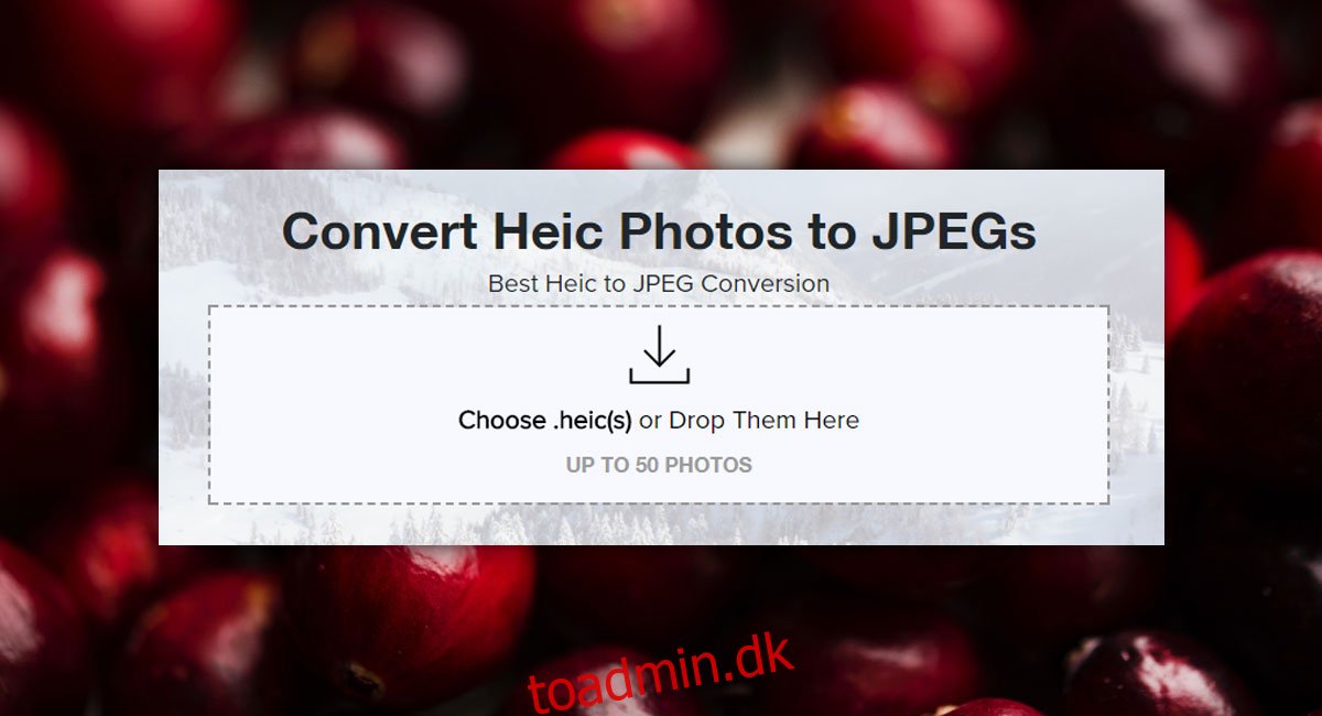 Sådan konverteres fotos fra HEIC til JPG