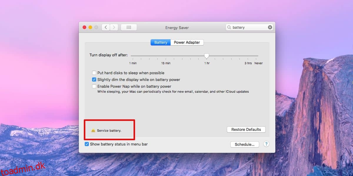Sådan rettes servicebatterimeddelelsen på MacBooks
