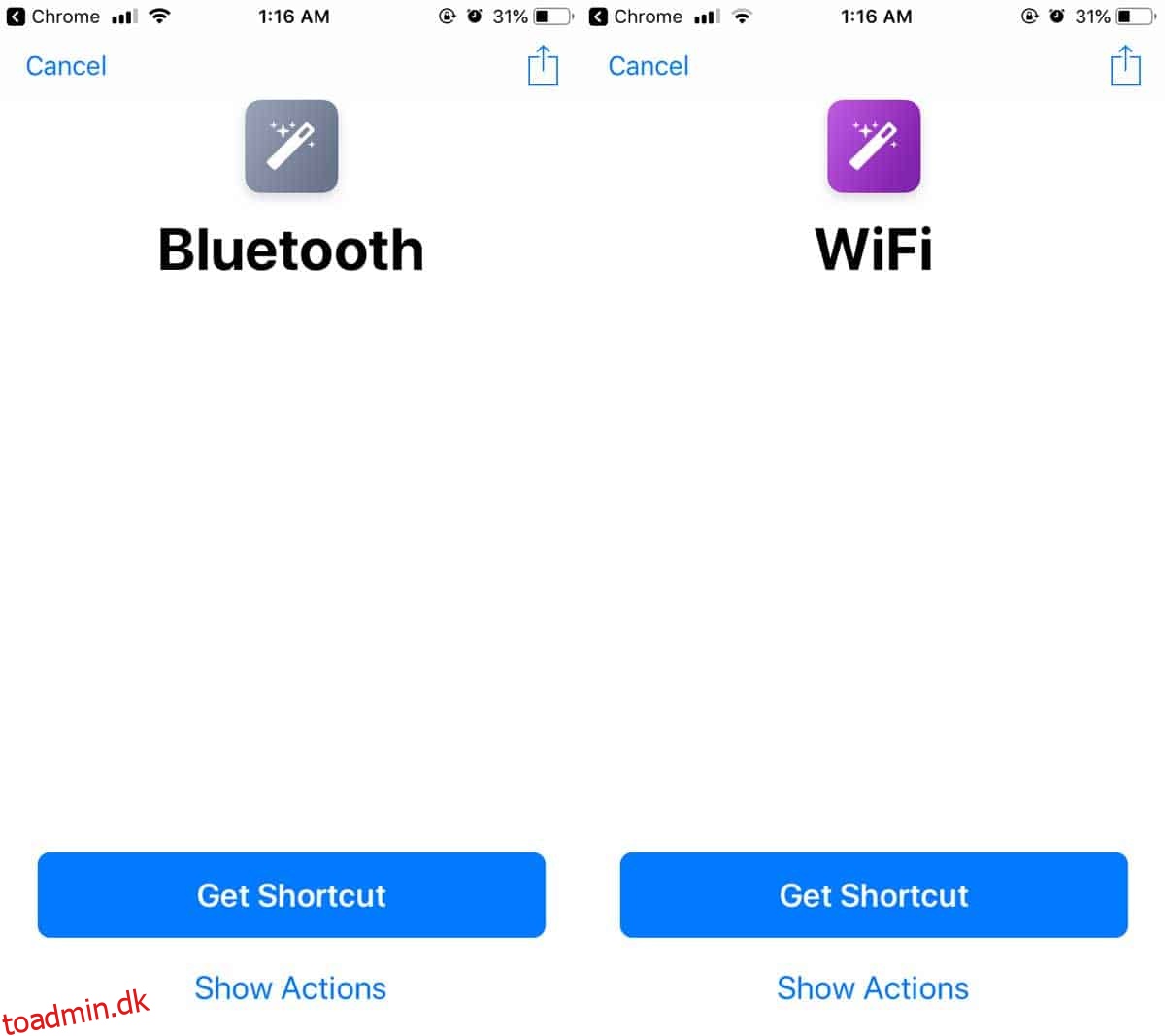 Sådan slår du Bluetooth og WiFi fra med en Siri-genvej på iOS 12