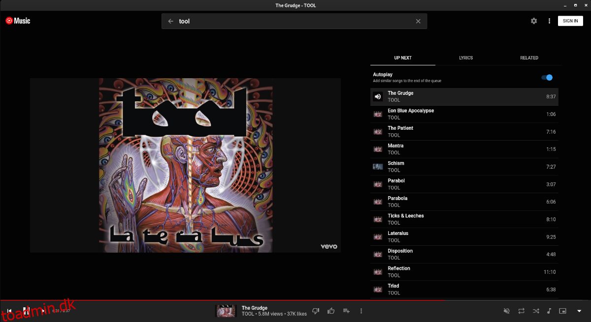 Sådan lytter du til YouTube Music på Linux med Ytmdesktop