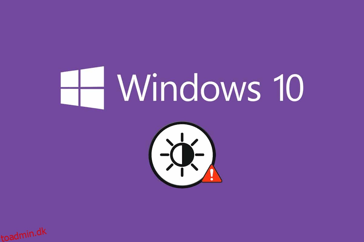 Ret Windows 10-lysstyrken virker ikke
