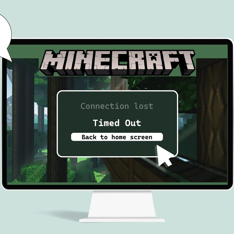 Ret Minecraft-forbindelse timeout Ingen yderligere information Fejl