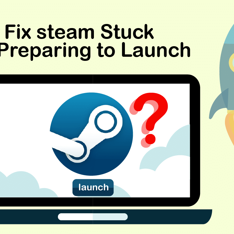 Ret Steam fast ved forberedelse til lancering i Windows 10