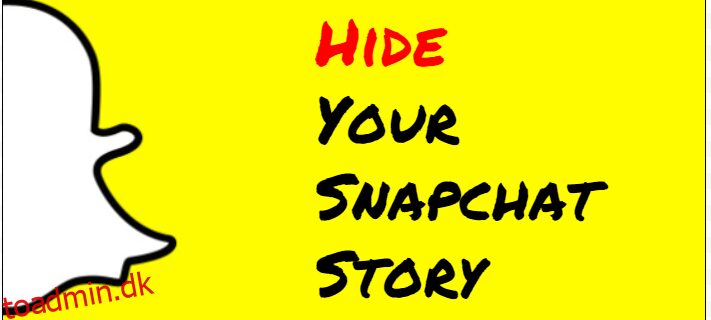 Sådan skjuler du din Snapchat-historie