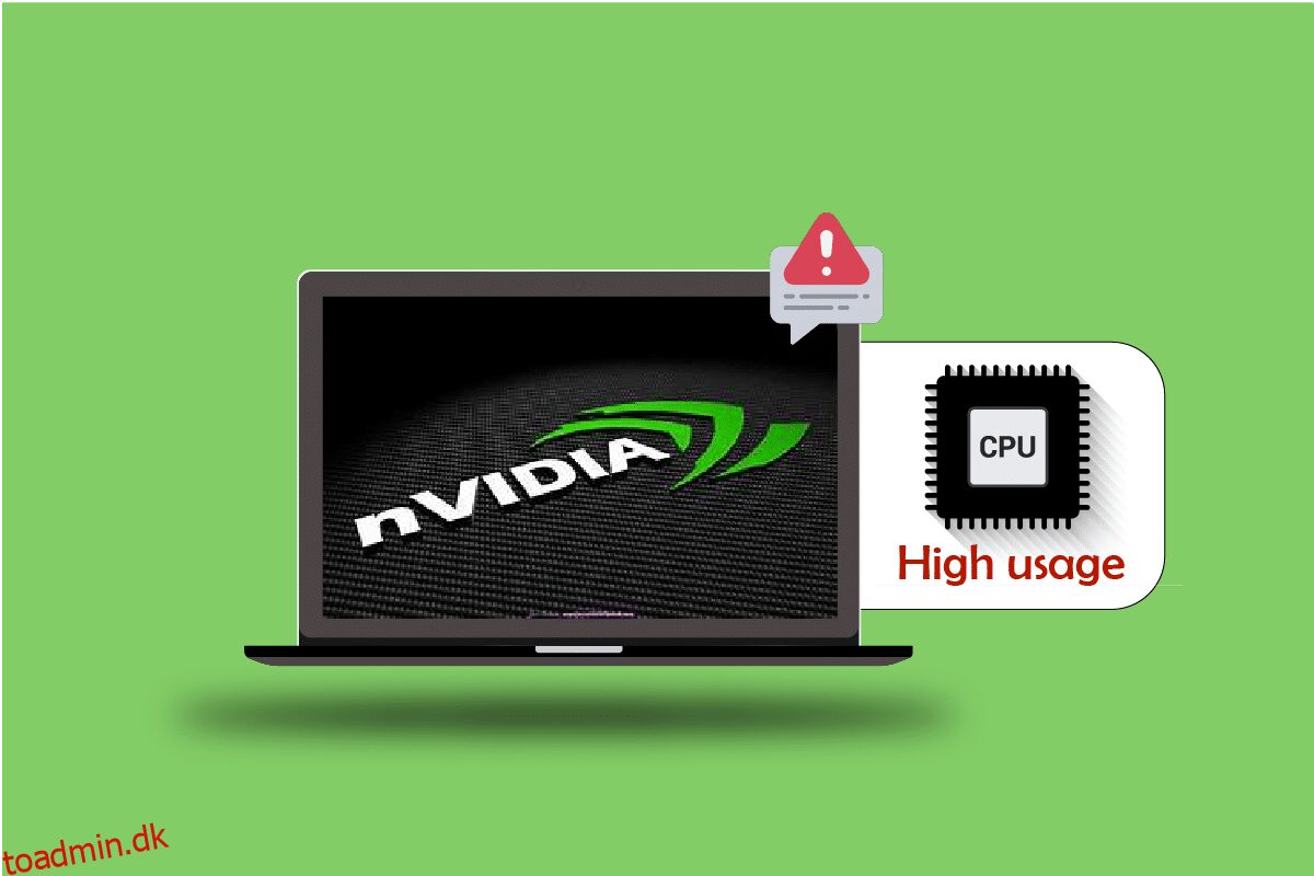 Ret NVIDIA Container High CPU Usage på Windows 10