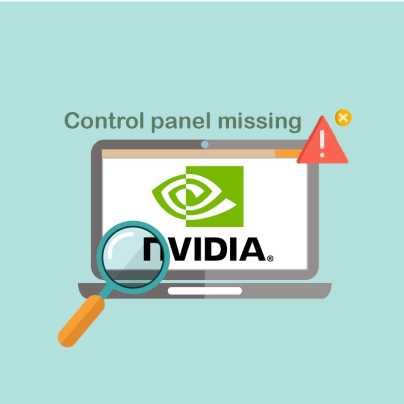 Ret NVIDIA Kontrolpanel mangler i Windows 10