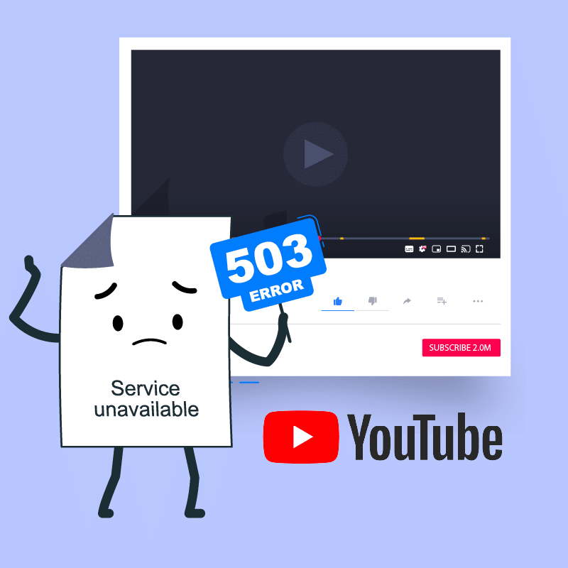 Ret YouTube-netværksfejl 503