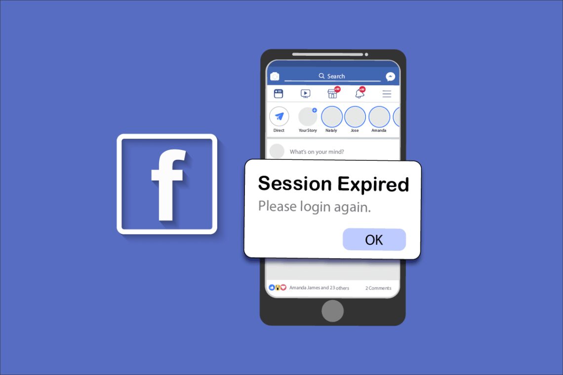 Ret Facebook-session udløbet fejl på Android