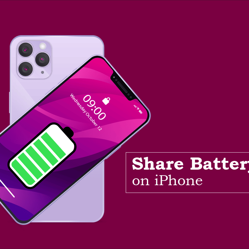Sådan deler du batteri på iPhone